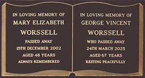 plaques memorial gympie funerals